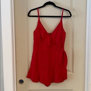 Red Ivy Romper